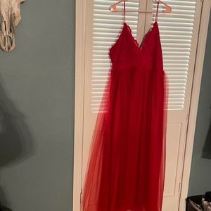 Lace and tulle dress